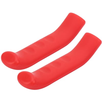 Housse de frein de vélo antidérapante en silicone Protecteur de levier de frein pour vélo de montagne/route rouge