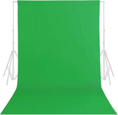 Groene schermachtergrond, 2 m x 3 m (6,6ft x 10 ft) draagbare groene schermachtergrond, grote groene chromakey mousseline opvouwbare fotografie-achtergrond voor fotostudio, live streaming,