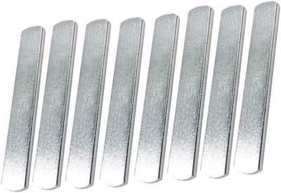 Gewicht Vest Platen - Verzwaringsplaten Fitness - Kracht Training - Ronde Rand Ontwerp - 8 Stuks - Zilver