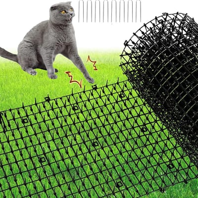 Prikkelstrip voor Katten, 200x30cm Anti-Dig Mat met Afschrikspikes, Dierenafschrikker voor Tuin en Omheining, Snij- en Splitsbaar