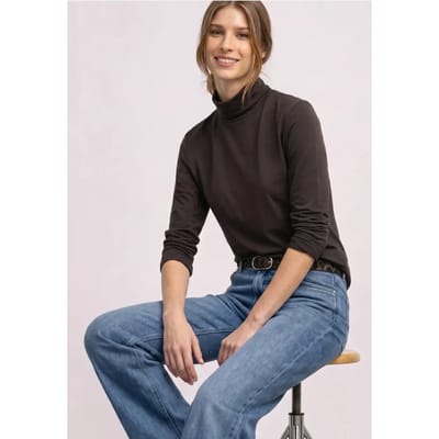 Shirt met lange mouwen en col