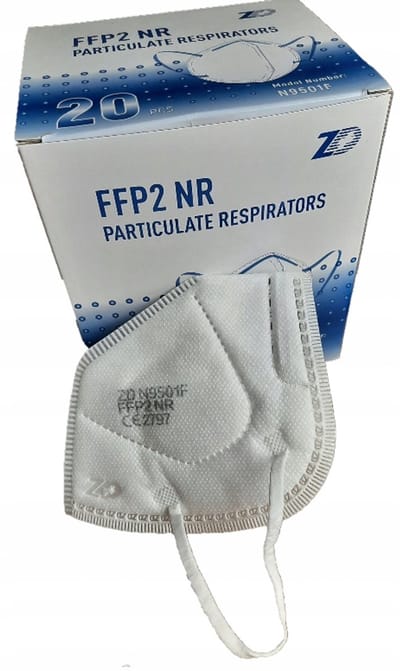 20x FFP2 KN95 Beschermende Mondkapjes - Ademend en Comfortabel