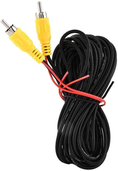 Dailygoods- Videokabel 6M Man naar Man - Achteruitrijcamera Kabel - AV Kabel - Auto Onderdelen - Hoogwaardige Materialen - Perfecte Vervanging