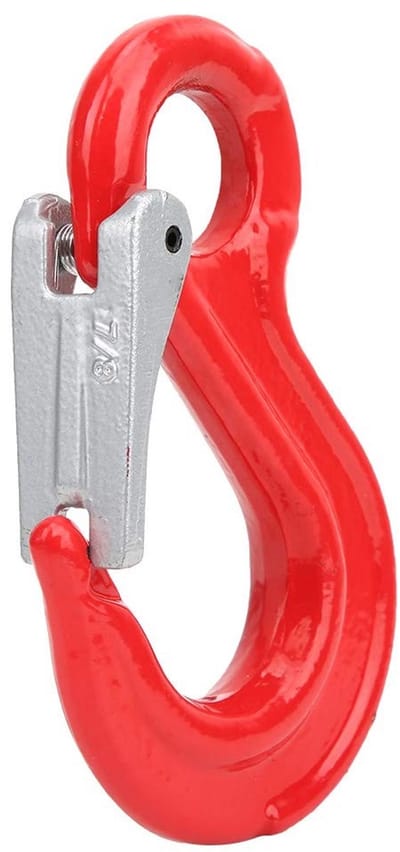 Dailygoods- Hijshaak 2 Ton - Kraanzwenkhaak - Gelegeerd Staal - Vast Oog - Grendel - Voor Scheepsbouw - Hijsgereedschap