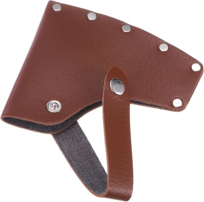 Leren bijlenschuiling voor 1 lb bijl, dubbele snap sluiting, draagbare bescherming voor buitenactiviteiten en werk, ideaal voor hiking en kamperen