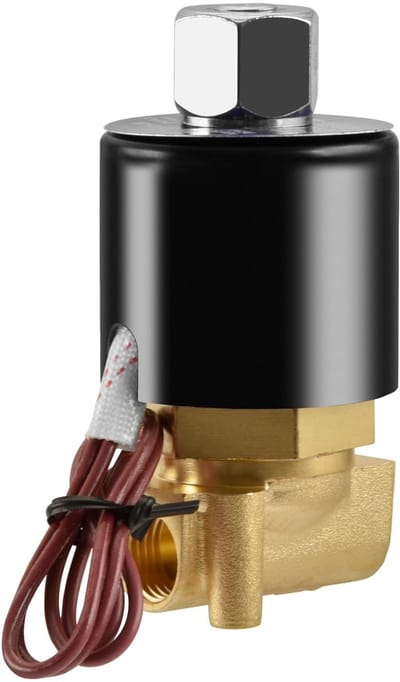 Solidchoice - Dailygoody - Solenoïde Ventiel - Water Lucht Gas - Directe Actie - PT1/4" - 24V - 2-Weg Ventiel - Geschikt voor Diverse Toepassingen - Messing