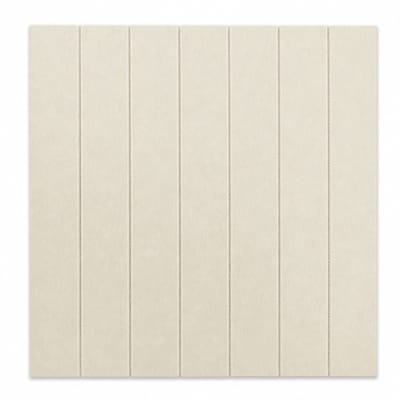 Vilt wandtegel vierkant, lattenwand B, licht beige | 9mm dik | Verbetert de akoestiek | Eenvoudige montage | Wanddecoratie