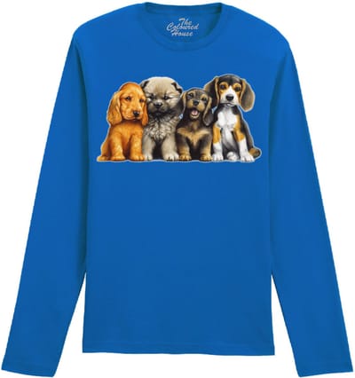Puppies Young Dogs The Coloured House Longsleeve T-shirt XXL