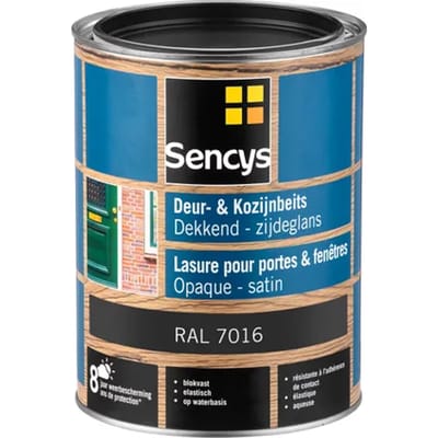 Sencys Beits Ramen En Deuren Dekkend Zijdeglans Ral7016 2,5l