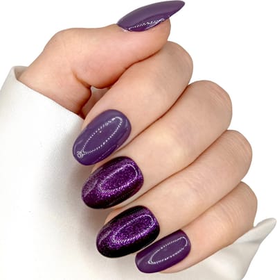 SD Press on Nails - B-78 - Plaknagels - Nagelset 20 Nagels - Gellak - Nagellak - Kort Ronde Nageltips - Nepnagels met Lijm - Kunstnagels - Nail Art - Handmade - Valse nagels - Nagelvijl - Accessoires - Korte Nagels