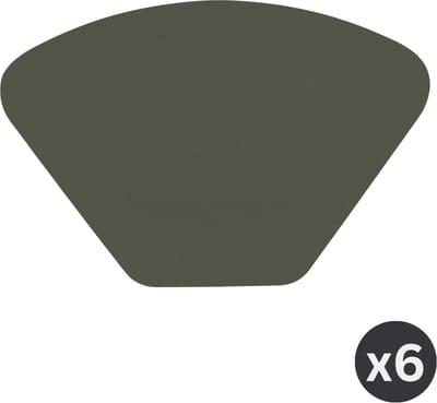 Placemat TOGO WEDGE, SET/6, 32x48cm, grijs