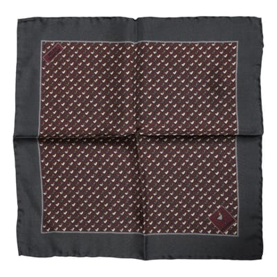 Bordeaux Cocktail Zijde Vierkante Foulard Sjaal