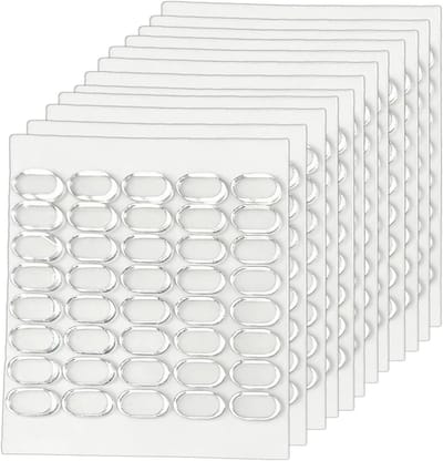 Dubbelzijdige Lijmplaatjes - Transparante Hechtdots 13×8 mm - Verwijderbare Acryl Lijmplakken voor Thuis, Kantoor, Knutselen en Feestdecoratie - 480 Stuks