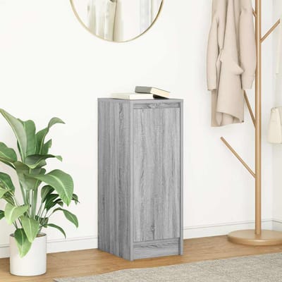 vidaXL - Dressoir - 29,5x34x76 - cm - bewerkt - hout - grijs - sonoma - eikenkleurig