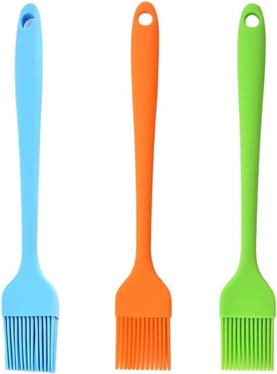 Siliconen Bakkwasten Set van 3 Stuks, Perfect voor Grillen, Bakken en Koken met Basting Brush