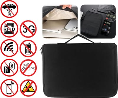 Faraday Beschermtas voor Computer en Telefoon – RFID & RF Signaalblokkering – Handtas voor Telefoons, Notebooks en Autosleutels – Signaalblokkering & Bescherming tegen Diefstal - Anti Signaal