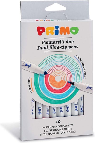 Primo PRIMO - Viltstift Duo ø2mm en ø4,6mm in doos