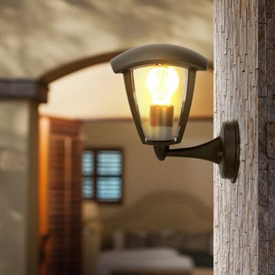 Aigostar 13UVB - Buitenlamp - Wandlamp - E27 fitting - voor binnen en voor buiten - IP44 Buitengebruik - Zonder Lichtbron