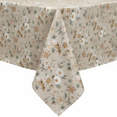 Protecttable - Tafelzeil Margo Beige 140x50cm - Tafelkleed Afwasbaar - Kunststof