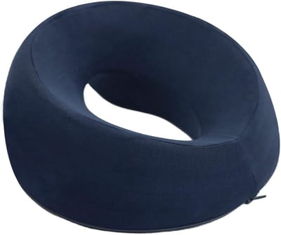 Ergonomisch Gezichtskussen voor Massagetafel en Relaxstoel - Traagschuim Rustkussen Donkerblauw