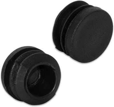 Dop Stoelpoot - Ronde Inzetstukken - Meubels Beschermen - Geluid Dempend - 19mm Buitendiameter - Zwart