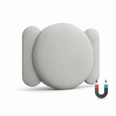 Narvie Magnetische AirTag Houder Waterdicht (Grijs) – Siliconen Beschermhoes met Sterke Magneet – Verborgen Tracker Case voor Fiets & Motor