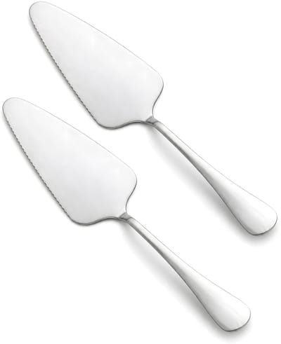 Taartschep set roestvrij staal taartschep met gekartelde rand taartmes voor taarten, pizza en dessert, ideaal voor keukens, restaurants en feestjes