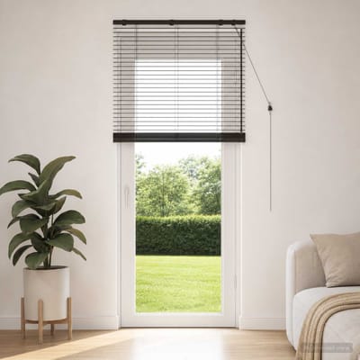 vidaXL - Venetiaanse - jaloezie - Donkerbruin - 70 - x - 250 - cm - 35 - mm