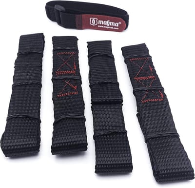 Set van 4 Korte Spanbanden met Soft Loops 30 cm - 1000 kg Werkbelasting