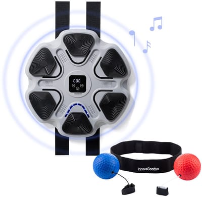 Set Trainings- & Reflexballen + Oplaadbare Muzikale Boksmachine InnovaGoods