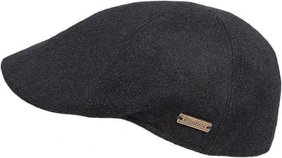 Hatland - Reeds - Wollen pet - Zwart - Maat S - Unisex