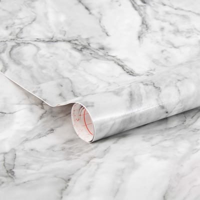 d-c-fix Romeo Marmer Plakfolie - Zelfklevende decoratiefolie - 67,5x200cm Wit