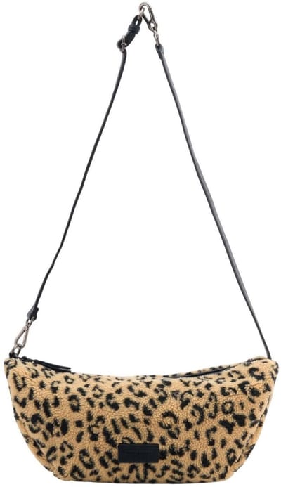 FREDsBRUDER Leren schoudertas Furry Friend Crossbag Dotty Leo Lichtbruin