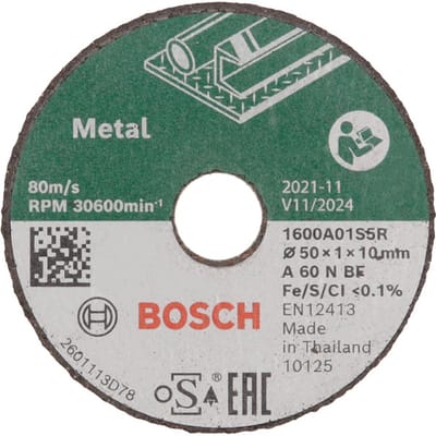 Bosch Accessories Expert for Inox 1600A01S5Y Doorslijpschijf recht 50 mm 1 stuk(s)