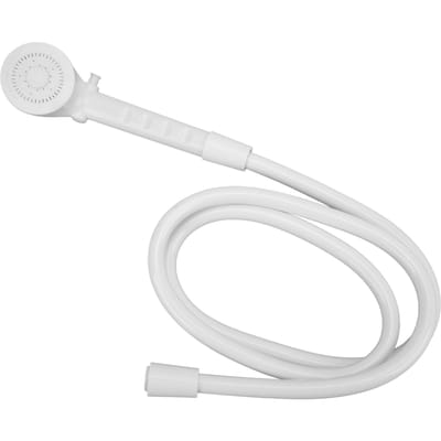 Handdouche met 1,5 m slangset 2,5-5 GPM debiet Draagbaar voor camper caravan marine boot white