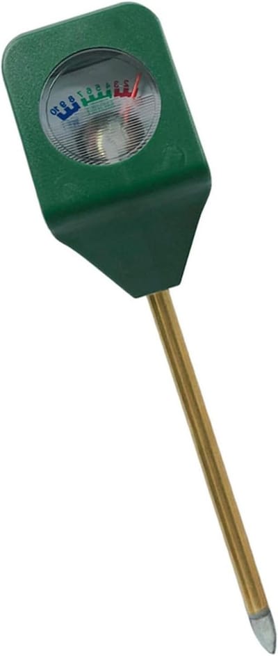 Bodem pH Meter - Watermonitor Planten - Planten Verzorgen - 3-in-1 Meting - 10 cm diep - Zilver