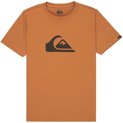 Quiksilver Ev Comp Logo T-shirt Met Korte Mouwen Bruin,Oranje 8 Years Jongen