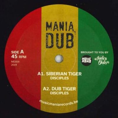 10-inch Plaat DISCIPLES - Siberische Tijger; Dub Tiger / Ease Up MD009 Mania Dub 2019 UK Reggae, Ska & Dub