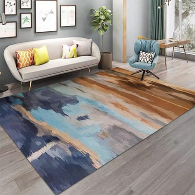 Tapis Nordique Salon Canapé Table Basse Tapis Style Minimaliste Moderne Antidérapant Maison Pièce Chambre Tapis de Sol 80*120cm