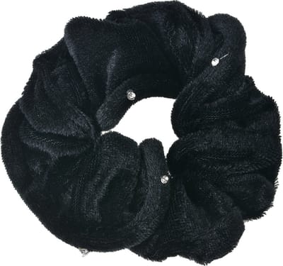 Clayre & Eef Haarelastiek Ø 10 cm Zwart Velours