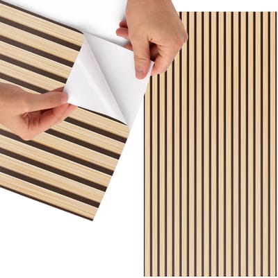 Tulup Meubelfolie - Beige strepen Meubelfolie - 65x130 cm - Beige Meubelfolie - Meubelfolie Zelfklevend - Modern Meubelfolie - Wrapfolie Keuken - Wanddecoratie - Achtergronden en patronen