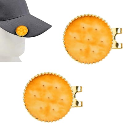 Set van 2 Magnetische Golfbal Markers met Hoedclip - Grappige Golfaccessoires voor Mannen en Vrouwen, Ideaal voor Golfers