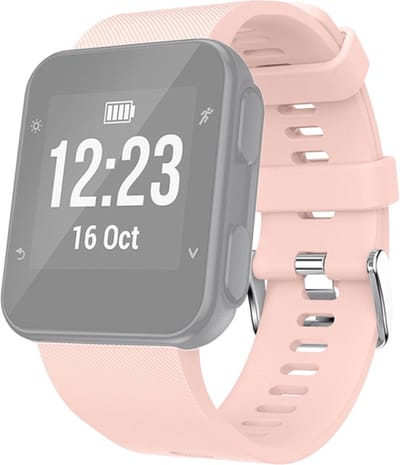 Siliconen bandje - geschikt voor Garmin Forerunner 30 / 35 - roze