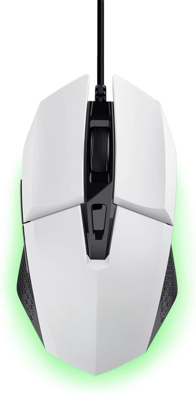 StayPowered Gaming Muis - Ultieme Precisie & Snelheid - 6 Programmeerbare Knoppen - 200-6400 DPI Instelbaar - RGB LED Verlichting - Geavanceerde Software - 150 cm USB-Kabel - Wit - Levering Sneller dan Aangegeven!