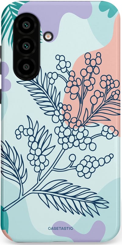 Casetastic Hoesje Geschikt voor Samsung A56 / A36 - Stijlvolle Beschermende Duo-layer Case - Aquarel Bladeren