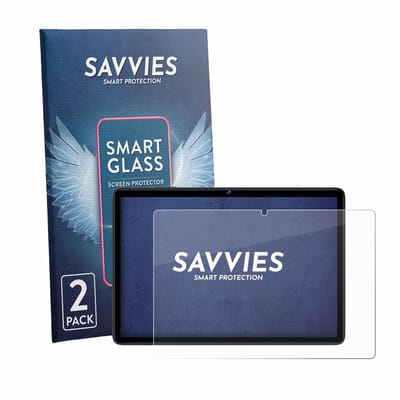 2 Stuks Savvies Screenprotector - geschikt voor fezawio F12 10.1" - beschermfolie glas transparant
