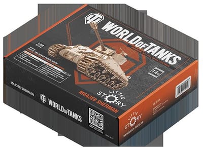 Little Story WOT Drewniane Puzzle Model 3D - Czołg M4A3E8 Sherman