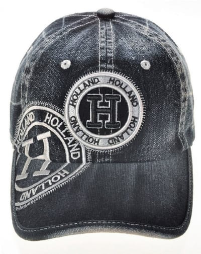 Souvenir Pet - Zwart-Zilver - Jim Stamp Jeans - Volwassenen
