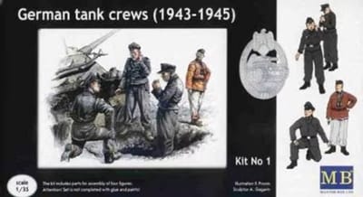Master Box Modelbouwpakket Militaire voertuigen - 03507 German tank crews - (1943-1945) Kit No 1 - Figuren Plastic - 1:35 - Modelbouw