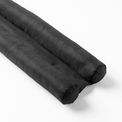 Textino - TITO - tochtrol 80x16x5 cm - dubbele tochtstopper - Raven - zwart